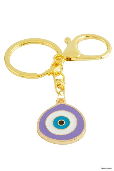 ZERO LAND Zngzrmll Nazar Calı Enameled Metal (10145) Keychain Lilac