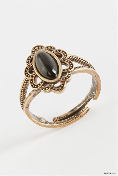 ZERO LAND Zngzrmll Authentic with Stones (13430) Ring Black
