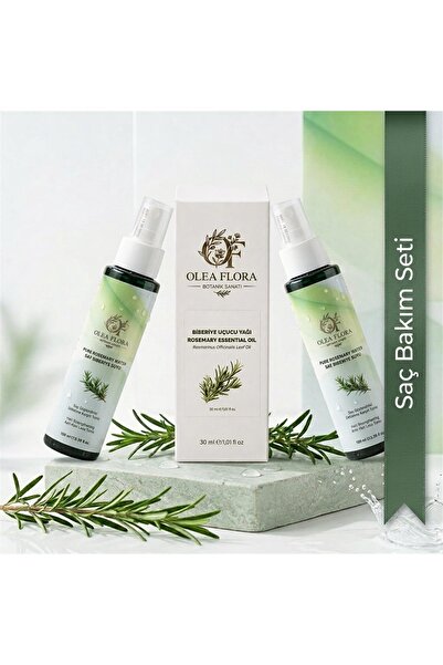 OLEA FLORA - 3'LÜ DOĞAL BIBERIYE SAÇ BAKIMI SETİ