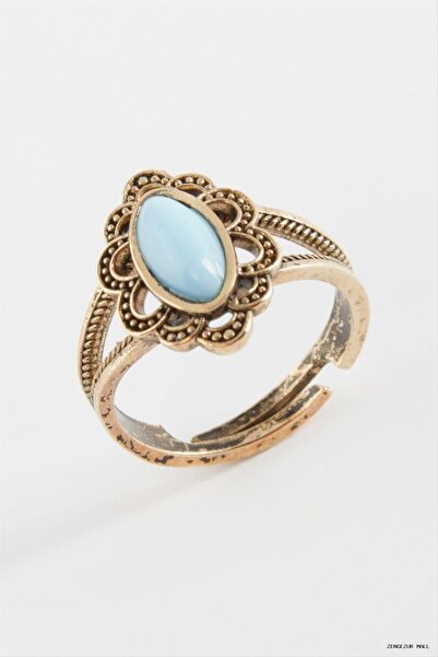 ZERO LAND Zngzrmll Authentic Ring with Stone (13428) Blue