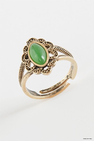 ZERO LAND Zngzrmll Authentic with Stones (13424) Ring Green