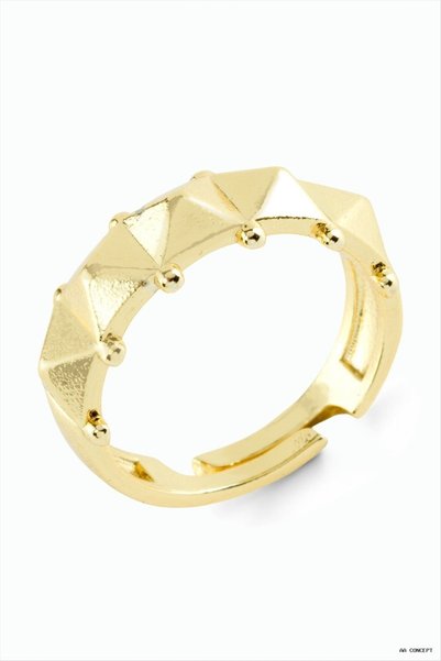 ZERO LAND Concepta Baklava Metal (234234) Ring Yellow