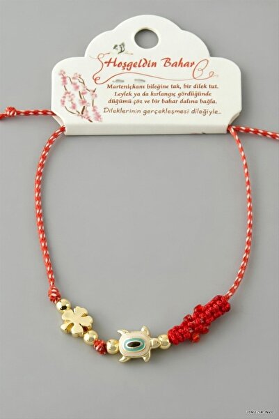 ZERO LAND Zngzrmll Turtle Martenitska (12119) Bracelet Red