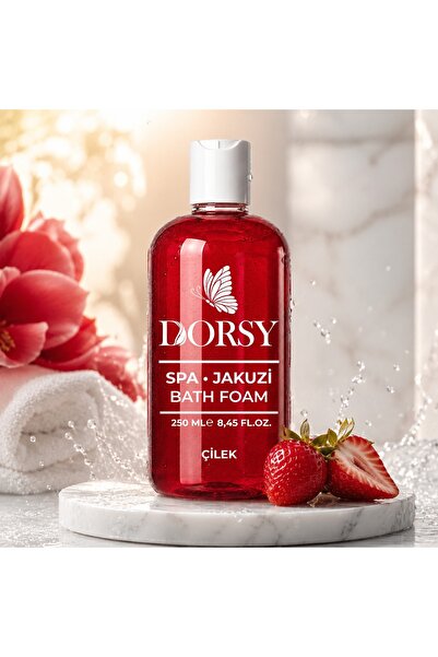 DORSY Çilek Jakuzi Masaj ve Banyo Köpüğü 250 ml