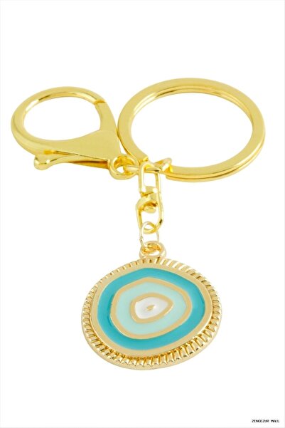 ZERO LAND Zngzrmll Nazar Calı Mineli Metal (10152) Keychain Turquoise