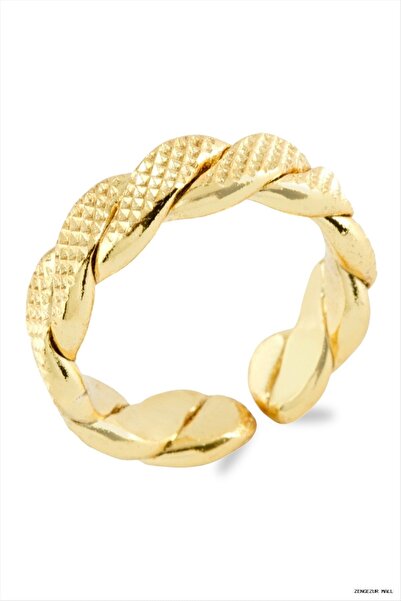 ZERO LAND Zngzrmll Chain Shaped Metal (11120) Ring Yellow