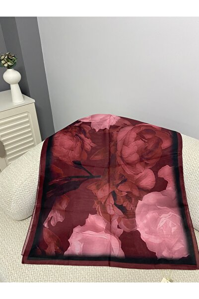 minelesarp Șal moale din bumbac cu model floral lotus. Anti-alunecare, rezist...