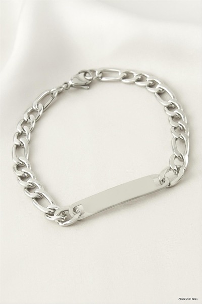 ZERO LAND Zngzrmll Imprint Steel Bracelet -Name Can Be Written- 3.5 cm (24318...