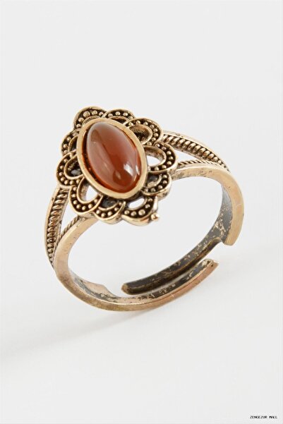 ZERO LAND Zngzrmll Authentic with Stones (13416) Ring Burgundy
