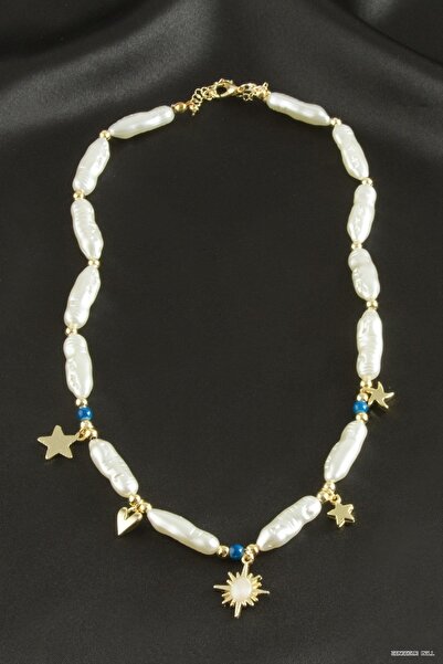 ZERO LAND Zngzrmll Star Pearl (05653) Necklace Yellow