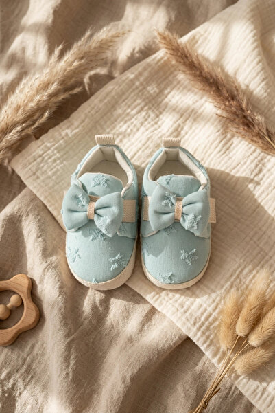DYZSTAR Luxury Bowknot M.I Star Embroidered Baby Girl First Step Shoes - Soft...