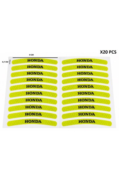 MOTOLİNAS Honda Jant Şeridi [ithal Özel Ürün] 20 Adet 2 Jant İçin