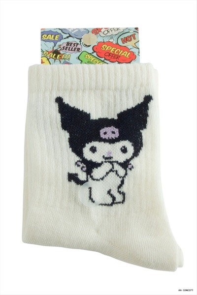 ZERO LAND Aconcept Çzgflm Character College Socks (10437) 8X28 Black