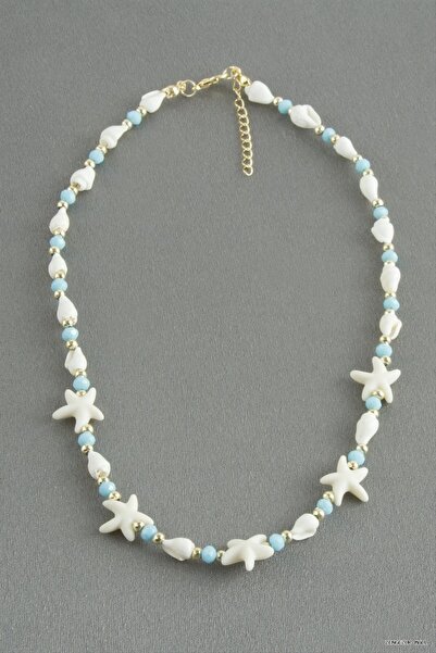 ZERO LAND Zngzrmll Sea Star Crystal Natural Stone Pendant (10047) Blue