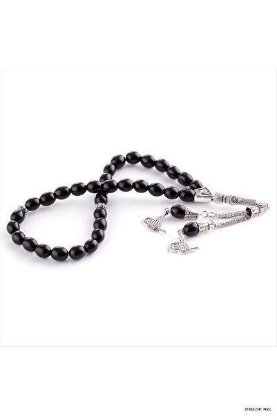 ZERO LAND Zngzrmll 7 mm Glass Stone (11932) Tesbih Black