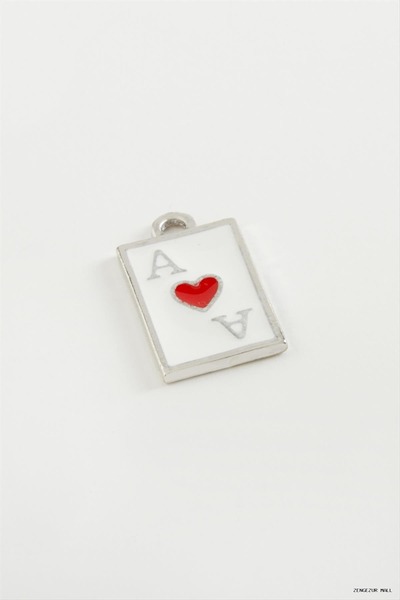 ZERO LAND Zngzrmll Tarot Enamel Pendant (15233) Silver Color