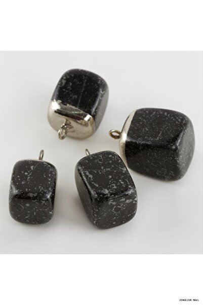 ZERO LAND Zngzrmll Labradorite Natural Stone Pendant (21006) Black Tip
