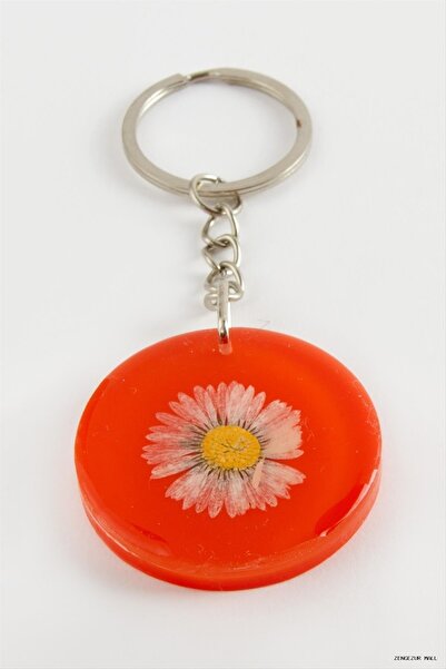 ZERO LAND Zngzrmll Daisy Epoxy (15903) Keychain Orange