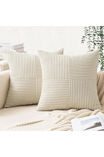 OEM Fata de Perna Decorative Gri Antracit, Model Corduroy cu Textura Premium,...