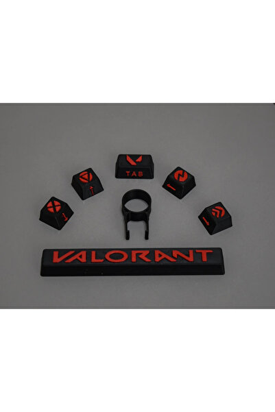BNB ART Valorant Temalı Mekanik Klavye Keycap Tuş Takımı Seti (Space, Tab, Ok...