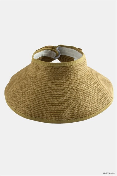 ZERO LAND Zngzrmll Velcro Straw Beach (15632) Hat Brown