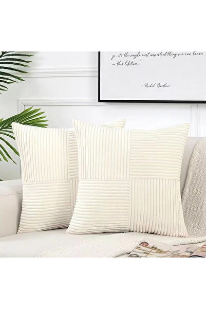 OEM Decorative Pillowcase Charcoal Grey, Corduroy Pattern with Premium Textur...