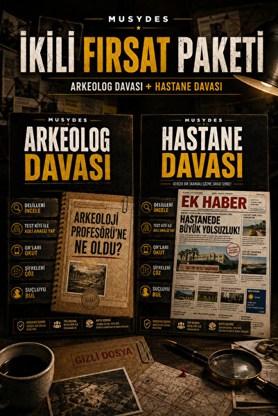 Musydes 2'li Dava Paketi, Arkeolog Davası, Hastane Davası, Dedektif Oyunu, Ci...