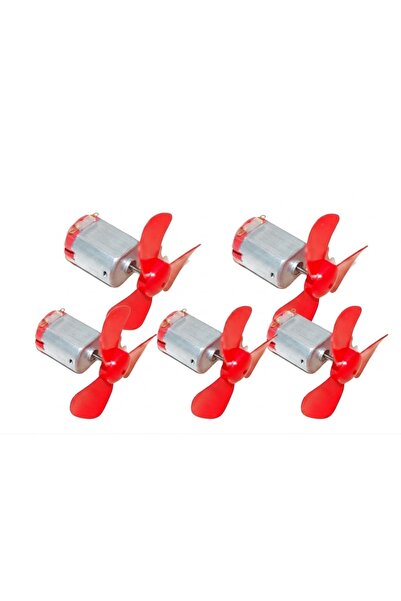 ATOLYE ELEKTRONİK DC Motor + Pervane Seti (3V) - Mini Vantilatör Motoru - 5 M...