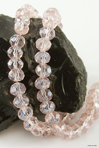 ZERO LAND Zngzrmll Colorful Crystal String Stone 8 mm (24154) Pink