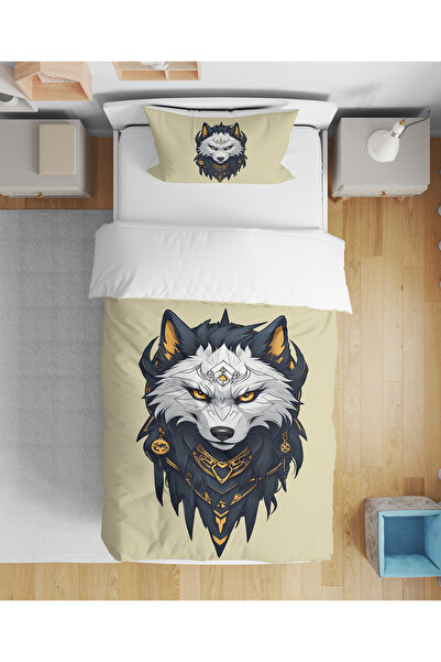 Vaveyla Home Bozkurt Bluwolf Patterned 3D Digital Printed Single Youth Boy's ...
