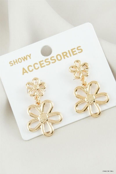 ZERO LAND Zngzrmll Papatya Metal (20445) Earrings Yellow