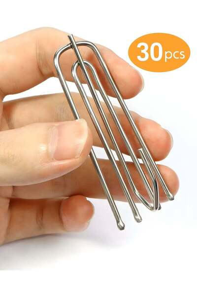 Generic MAXQON Pack of 30pcs Curtain Hooks