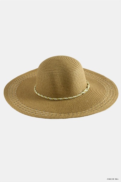 ZERO LAND Zngzrmll Braided Straw (15756) Hat Brown