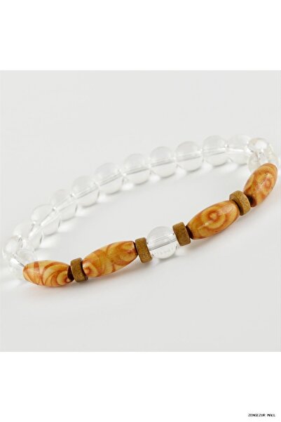 ZERO LAND Zngzrmll Quartz Wood Tr New Season Natural Stone (33108) Bracelet T...