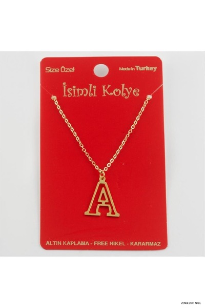 ZERO LAND Zngzrmll Solid Brass (34035) Letter Pendant