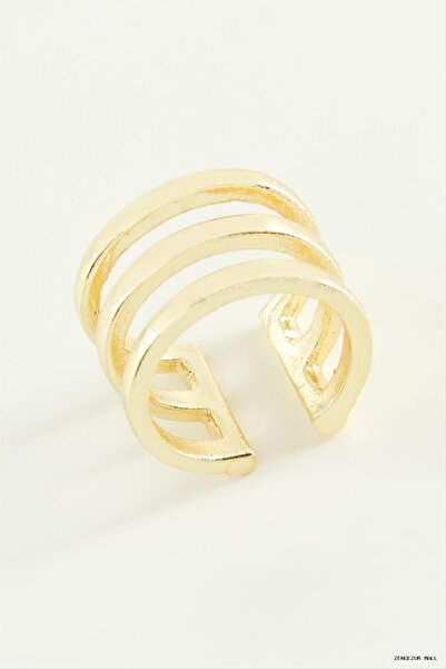 ZERO LAND Zngzrmll 3 Row Metal (30356) Ring Yellow