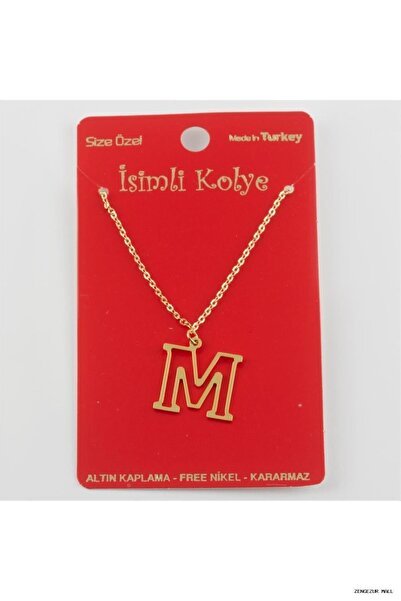 ZERO LAND Zngzrmll Solid Brass Lettered (34045) Necklace m