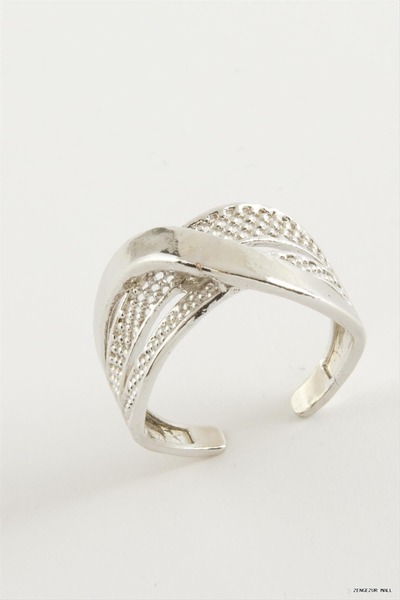 ZERO LAND Zngzrmll Metal Ring with Wrap (31635) Silver Color