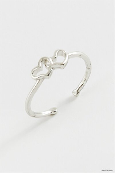 ZERO LAND Zngzrmll Heart Metal Ring (25027) Silver Color