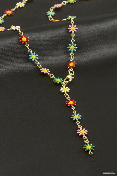 ZERO LAND Zngzrmll Daisy Enamel Y (30119) Necklace Yellow