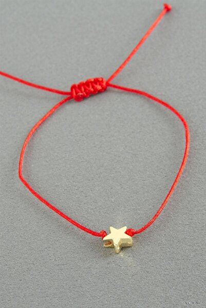 ZERO LAND Zngzrmll Star Macrame Rope (25352) Bracelet Red