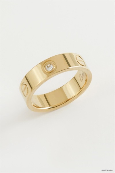 ZERO LAND Zngzrmll Crt Stone Luxury Steel Ring 5 mm (32331) Yellow 8