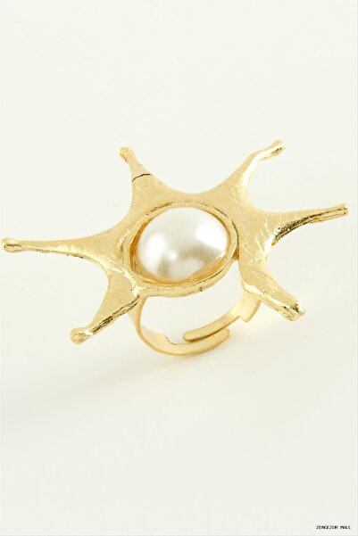 ZERO LAND Zngzrmll Sun Pearl Metal (30524) Ring Yellow