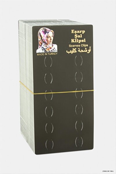 ZERO LAND Zngzrmll Scarf Shawl Clip (32421) Card Black