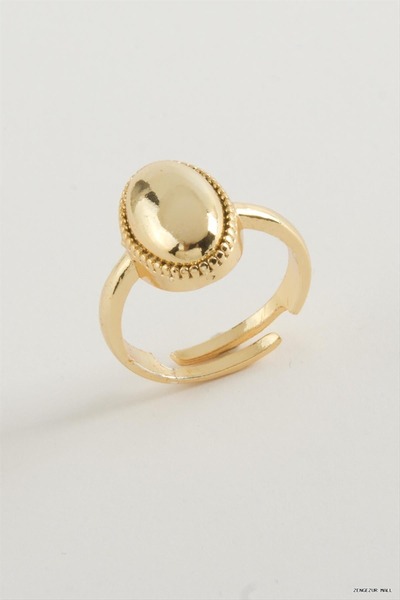 ZERO LAND Zngzrmll Oval Metal (31545) Ring Yellow