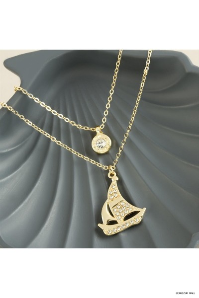 ZERO LAND Zngzrmll Gemi New Season Double (33219) Necklace Yellow