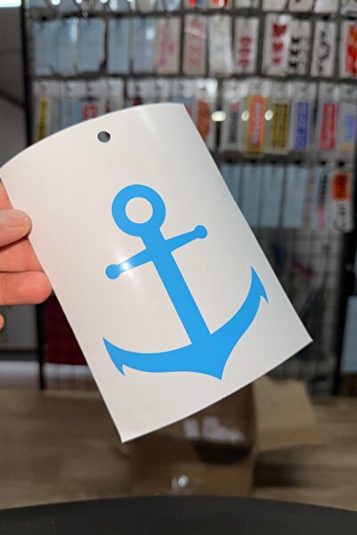 Yalıgraf Reklam Tabela Anchor Sea Blue Auto Sticker Motor Sticker Helmet Stic...