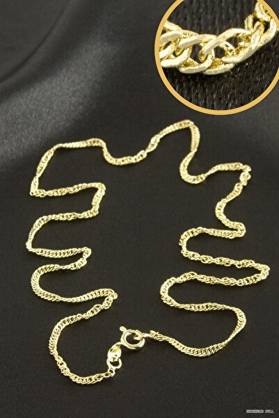 ZERO LAND Zngzrmll Xuping Twisted Steel Necklace Chain 55 (53239) cm Yellow