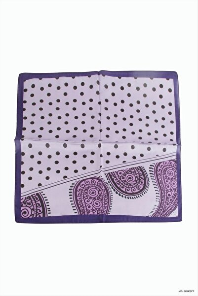 ZERO LAND Aconcept Spotted Patterned Zr Chiffon Scarf 50X50 (53228) cm Lilac
