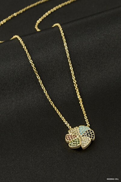 ZERO LAND Zngzrmll Daisy Zircon Stone (53829) Necklace Yellow